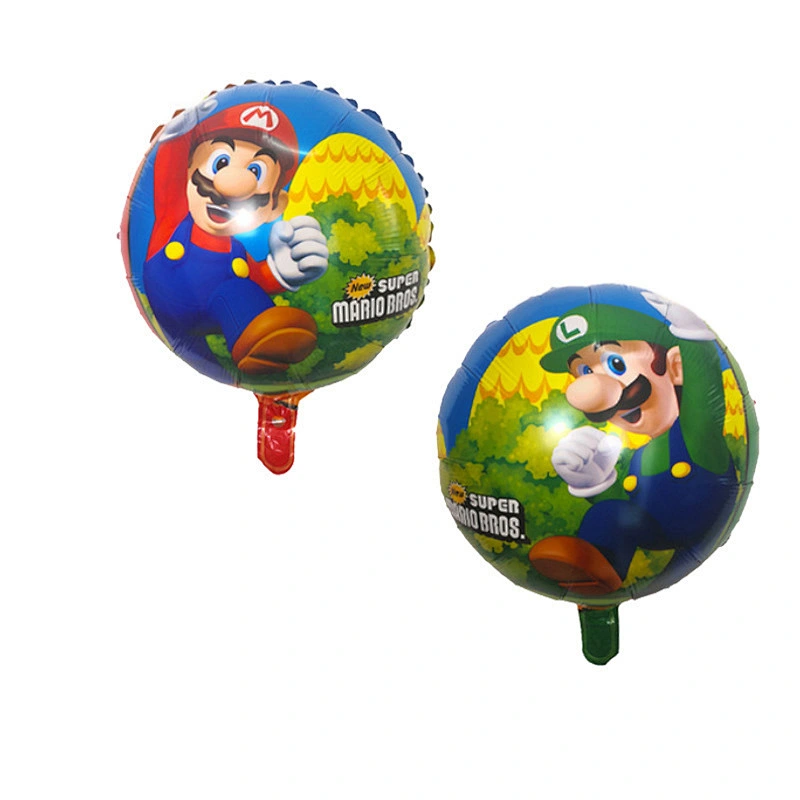 Mario Foil Helium Balloons Super Mary Cartoon Balloons Kids Toy Birthday Party Decoration Cartoon Character Theme Balloons