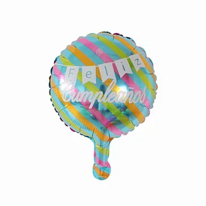 Multi-style 10 inch Spanish Happy Birthday Happy Day Feliz Cumpleanos Feliz Dia Foil Helium Balloons Birthday Party Decorations