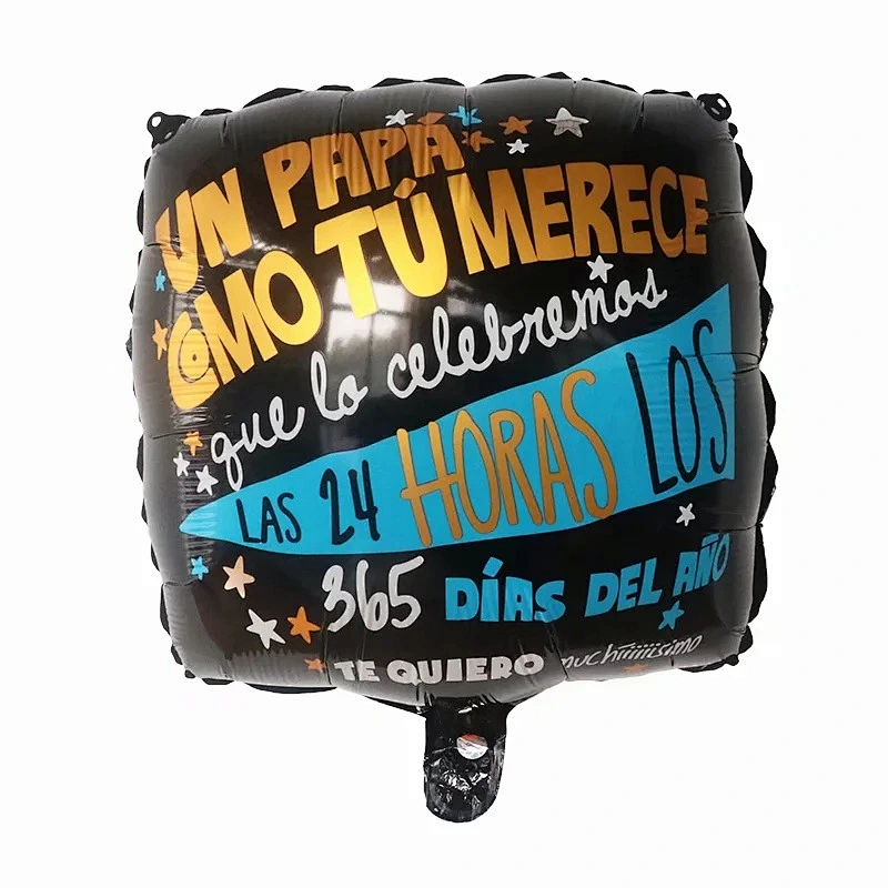 Multi-style 18 inch Spanish Happy Father's Day Feliz Papa Foil Helium Balloons Party Decorations