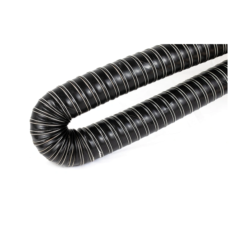 Black Silicon Double Layer Hose High Temperature Duct Hose Pipe Round Orange Flame Retardant Double Coated