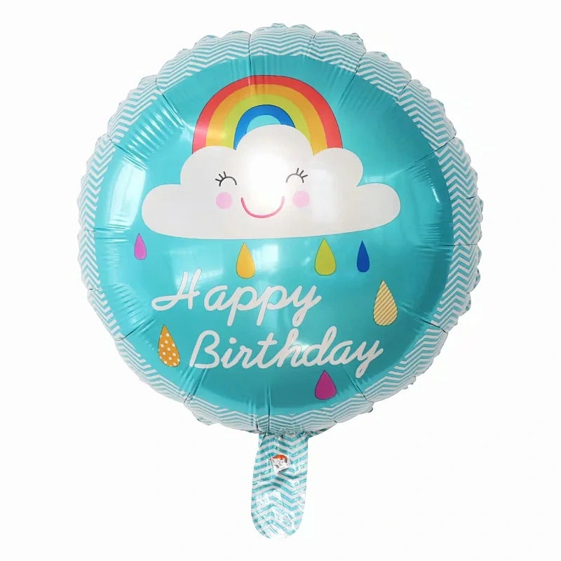 Multi-style 18 inch Happy Birthday Round Foil Helium Balloons Birthday Party Decorations