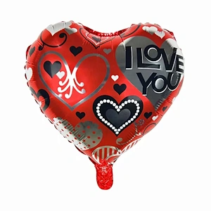 18inch heart shape i love you Te Amo helium foil balloons globos Valentine's Day wholesale balloons party wedding decoration