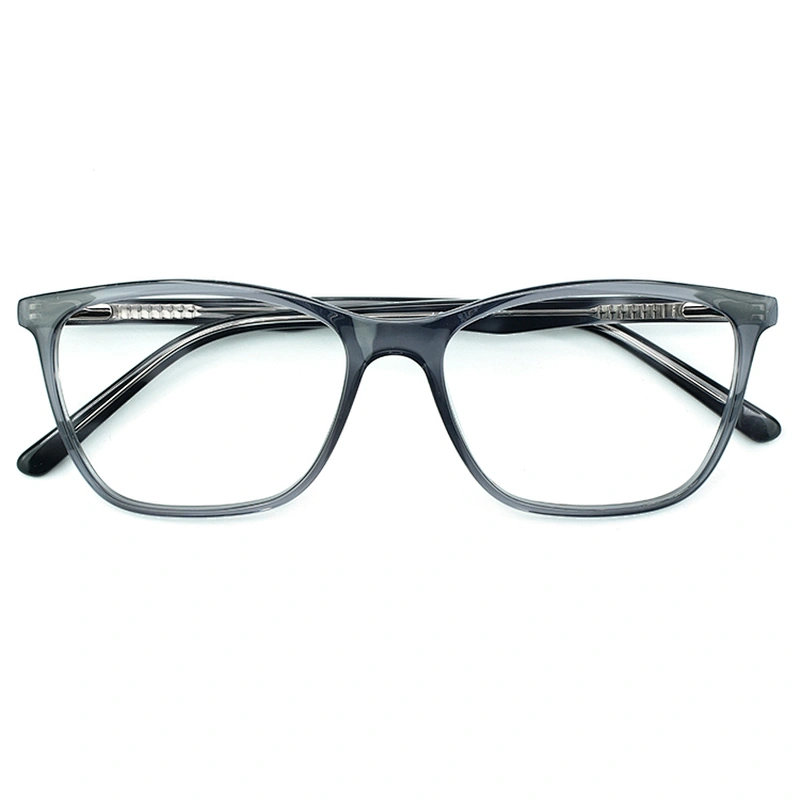 Fashionable Acetate Frames Glasses PC Lens Square Optical Eyewear Glasses