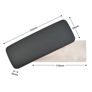 Custom Logo Fashion Metal Leather Glasses Cases For Glasses Optical Frame Computer Eyewear Box