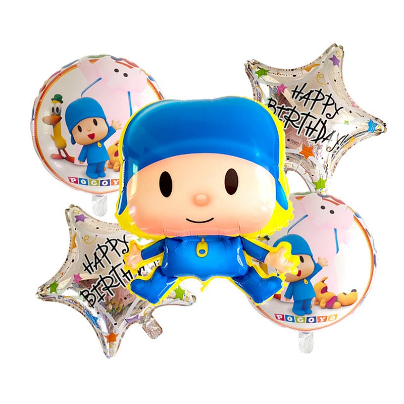Cartoon Character pocoyo foil balloon helium balloon set for kids birthday party decoration party supplies