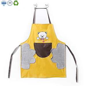 Kitchen Aprons with Coral Fleece