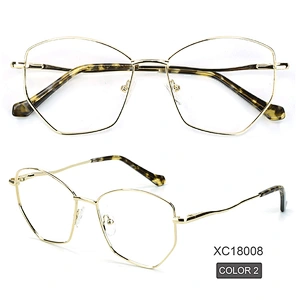 5 bold color diamond metal optical frame ready stock eye glasses