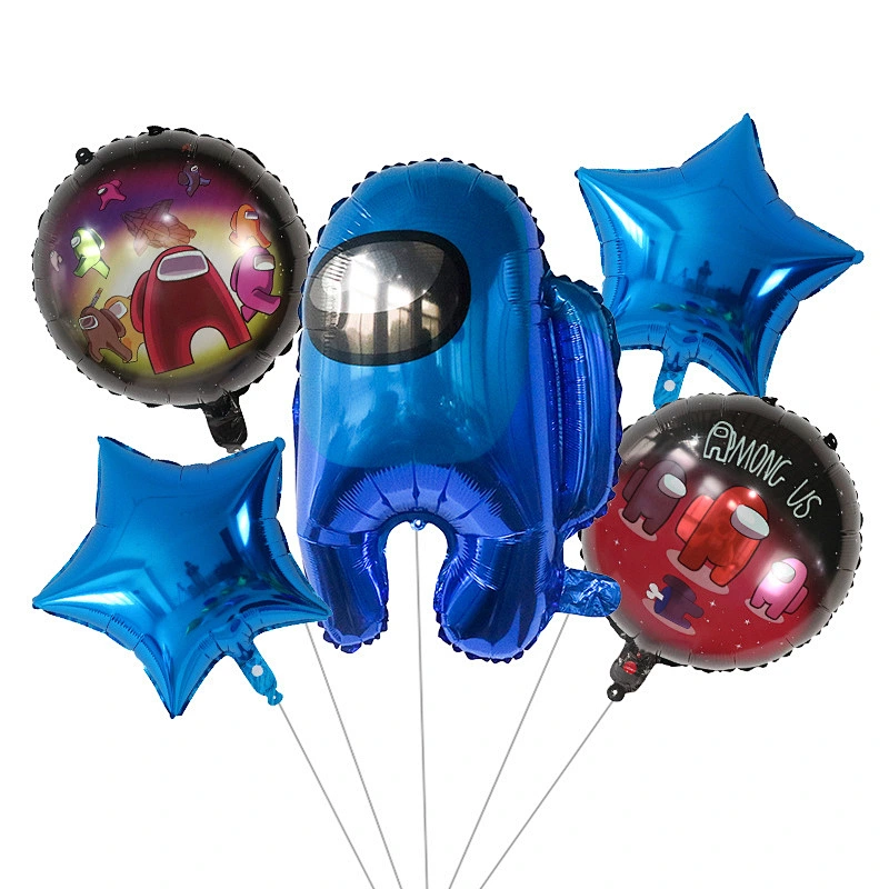 5pcs/set Among Us Balloon Garland Set for Kids Birthday Baby Shower Among Us Theme Party