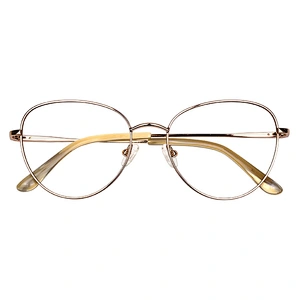 amazon hot sell custom ready stock eye glass eyewear gold metal eyeglasses optical frames for shop