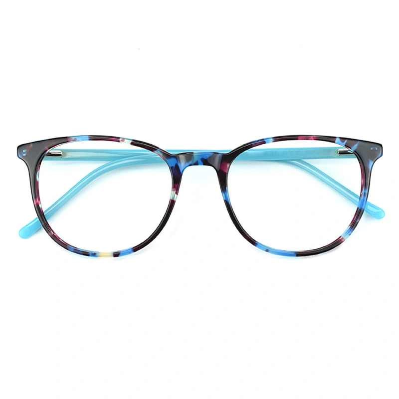 LG070 New look acetate eyewear optical frames with pattern demi