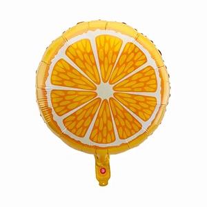 Hot sale fruit theme aluminum foil balloons orange/lemon/bananas/watermelon ect shaped balloon