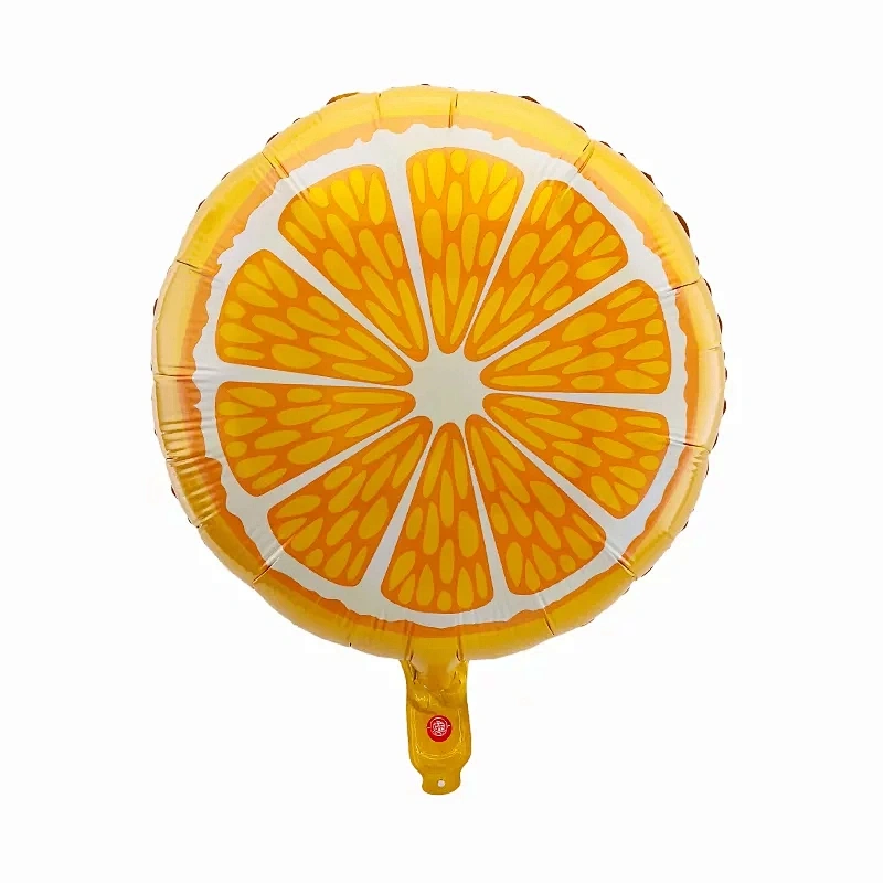 Hot sale fruit theme aluminum foil balloons orange/lemon/bananas/watermelon ect shaped balloon