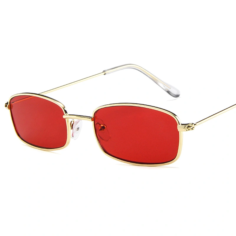 Super hot Eyewear Retro Vintage Sun glasses Cheap Metal Small Retangular Sunglasses