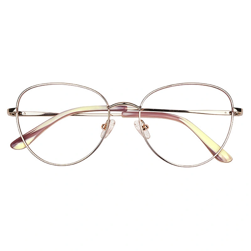 amazon hot sell custom ready stock eye glass eyewear gold metal eyeglasses optical frames for shop
