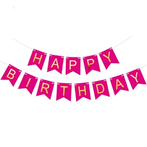 Wholesale Birthday Party Decoration Accessories Happy Birthday Banner Party Supplies