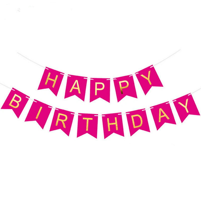 Wholesale Birthday Party Decoration Accessories Happy Birthday Banner Party Supplies
