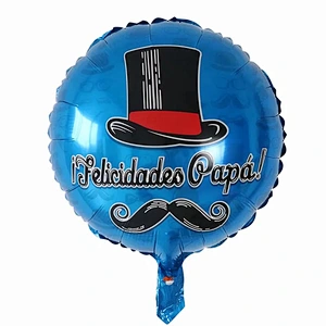 Multi-style 18 inch Spanish Happy Father's Day Feliz Papa Foil Helium Balloons Party Decorations