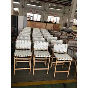 PU Strap woven bar stool