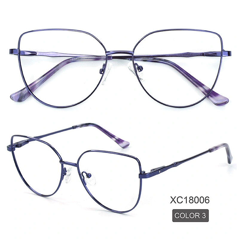 2021 elegant metal eyeglasses frame over size 5 color popular optical frame