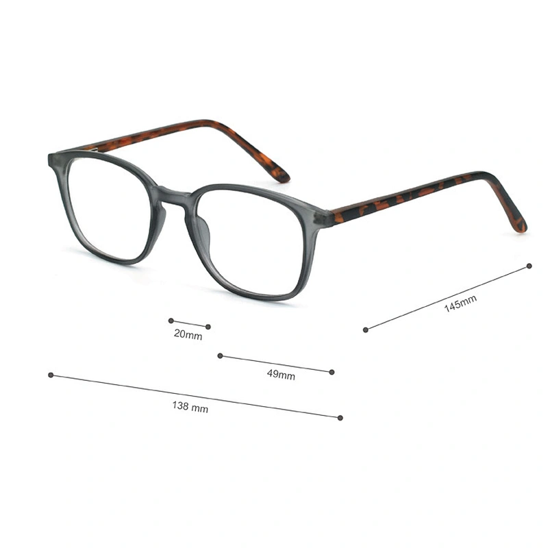 Good Quality CP Optical Frame Square Eyeglasses Vintage Clear Lens Eyewear Prescription Glasses