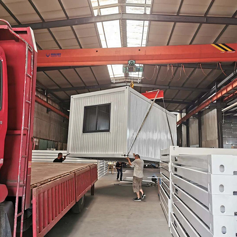 CE & ROHS Conjunto completo de lujo Mobile Modular Sandwich Panel Camp Living Box Casas de contenedores prefabricadas individuales