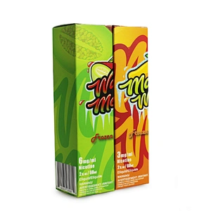 shinny logo on matt easy folding paper box for vaping oil bottle package