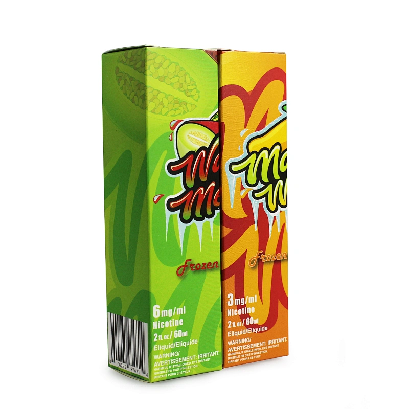 shinny logo on matt easy folding paper box for vaping oil bottle package