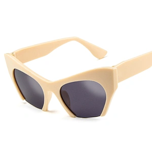 Hot Sale Eyewear Fashion 2021 AC Lens Unique Half Rim Shield Sunglasses