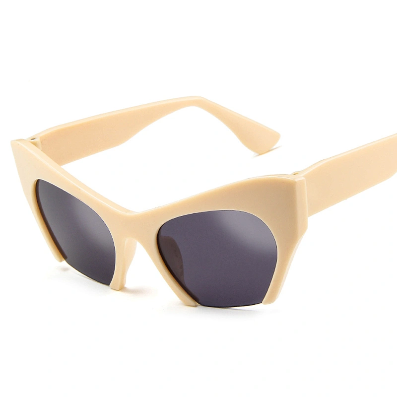 Hot Sale Eyewear Fashion 2021 AC Lens Unique Half Rim Shield Sunglasses