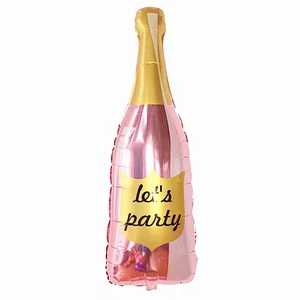 Champagne Bottle Globos Whiskey Aluminum Foil Helium Balloon For Wedding Party Decoration Birthday Balloon