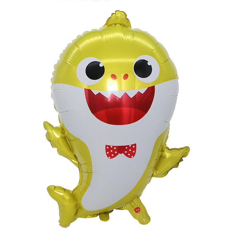 5pcs baby shark aluminum foil balloon sea animal theme birthday party decoration cartoon balloon set