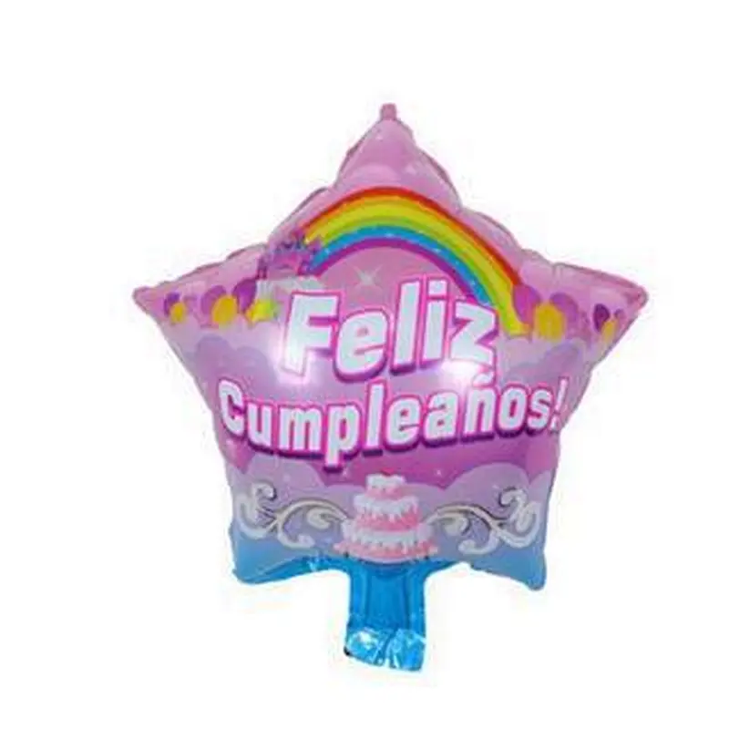 Multi-style 10 inch Spanish Happy Birthday Happy Day Feliz Cumpleanos Feliz Dia Foil Helium Balloons Birthday Party Decorations