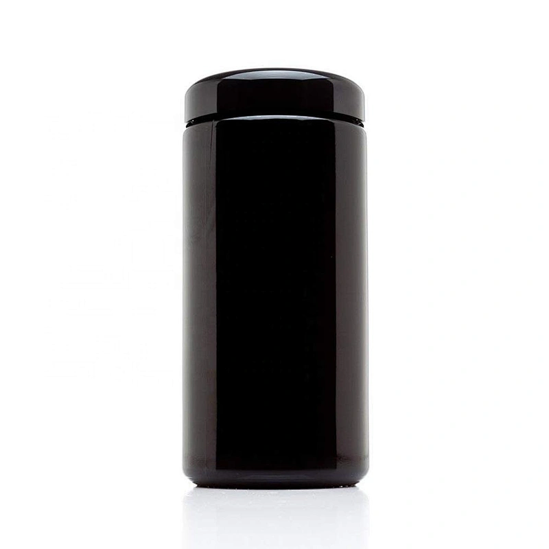 1L Airtight UV glass weed container jar with Humidity control pack weed accessories