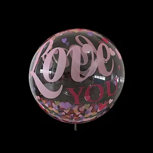 20 inch PVC Transparent Bobo Bubble Helium Balloons Birthday Wedding Party Decorations Globos