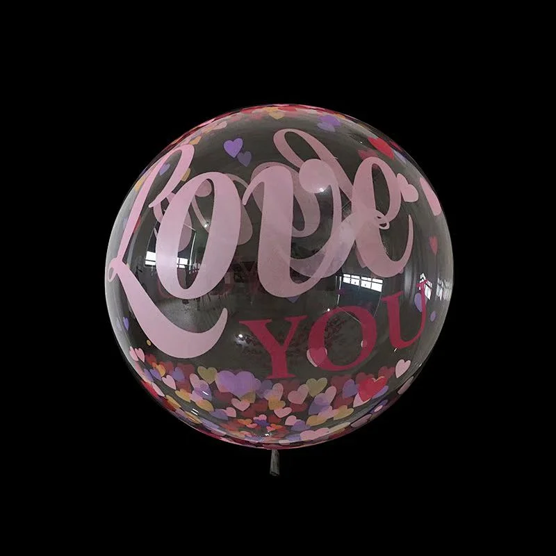 20 inch PVC Transparent Bobo Bubble Helium Balloons Birthday Wedding Party Decorations Globos