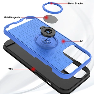 Fashion design 2 in 1 mobile phone back covers ring case for Motorola G Fast G8 G9 Power Lite 2020