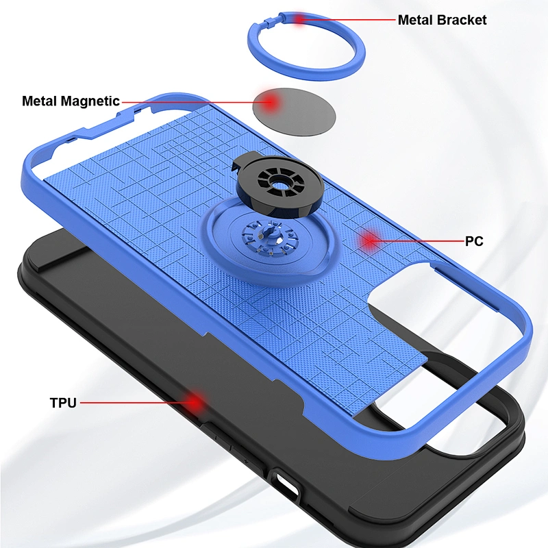 Fashion design 2 in 1 mobile phone back covers ring case for Motorola G Fast G8 G9 Power Lite 2020