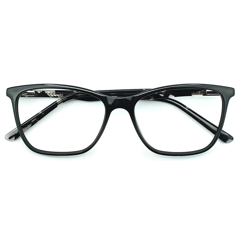 Fashionable Acetate Frames Glasses PC Lens Square Optical Eyewear Glasses