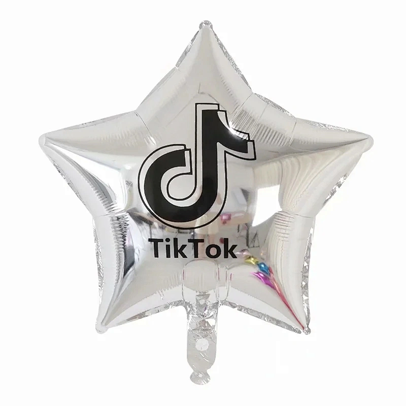 Amazon hot sale 18-inch vibrato TikTok star aluminum foil helium balloon birthday wedding party decoration balloon