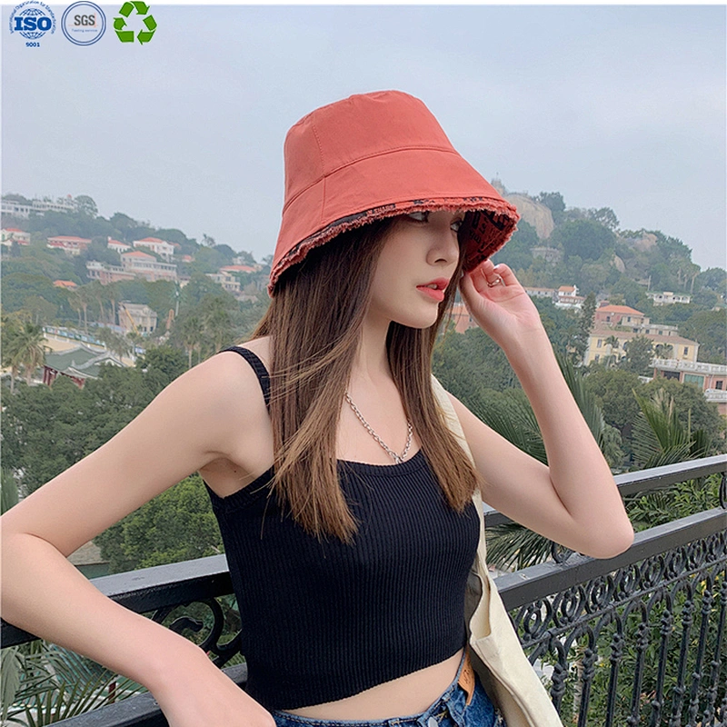 Cotton embroidery bucket hat
