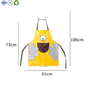 Kitchen Aprons with Coral Fleece
