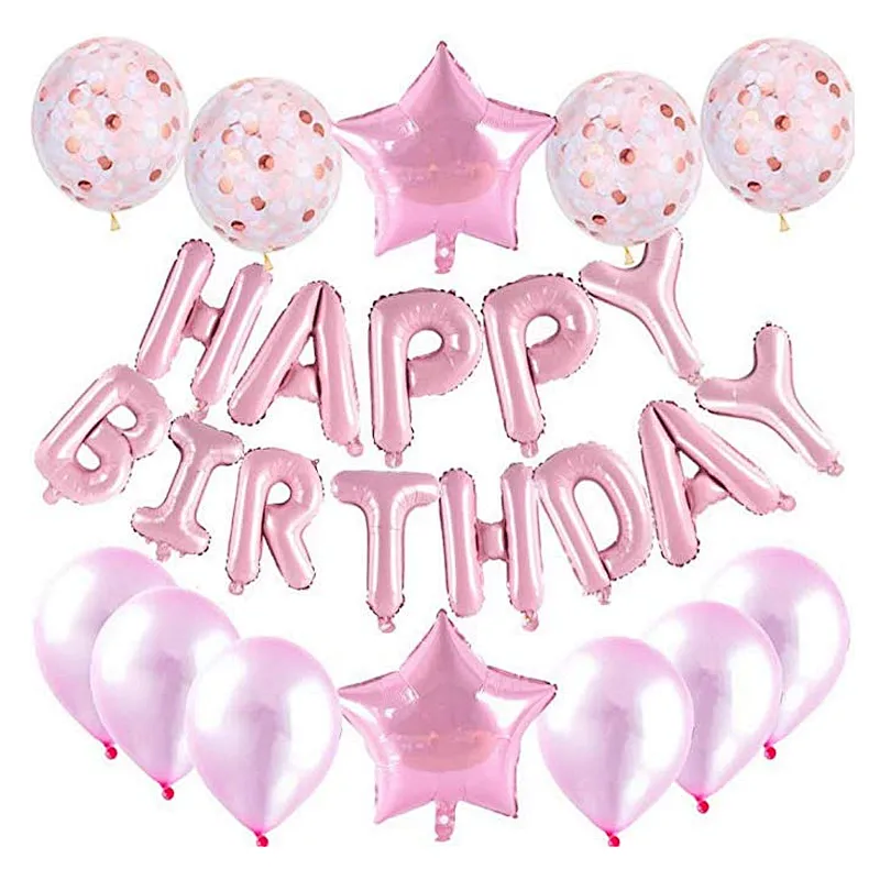 Wholesale Birthday Party Decoration Accessories Happy Birthday Balloon Set