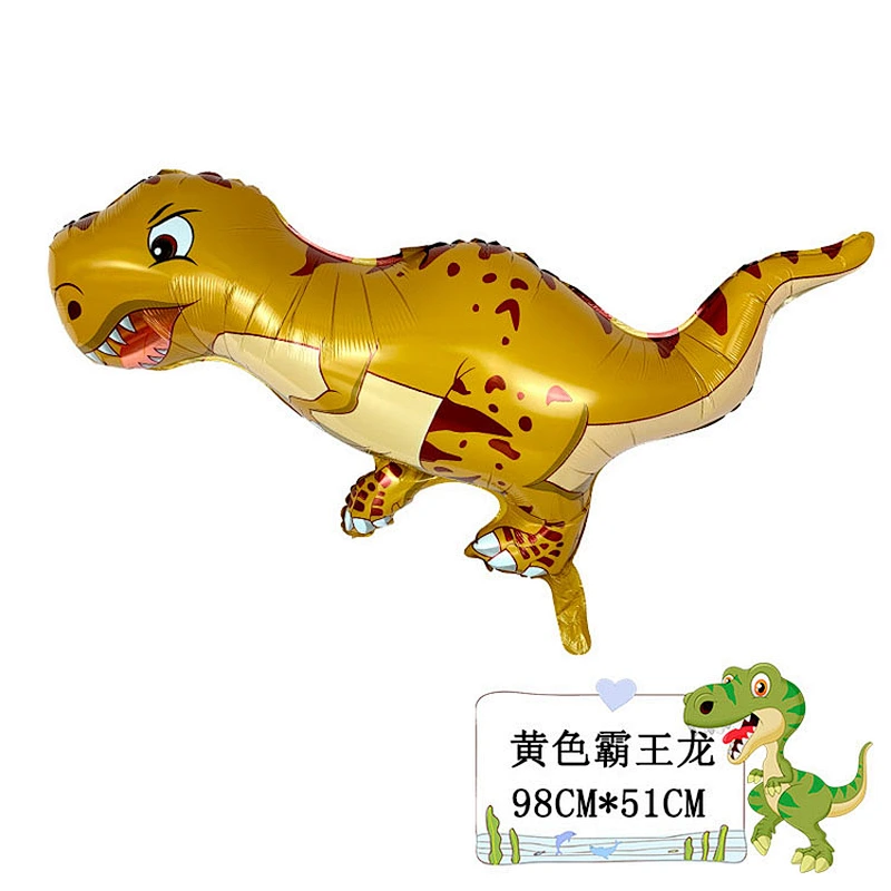 wholesale Adult Toys New Toys animal Dinosaur theme balloons kids birthday party foil dinosaur Balloons