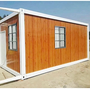 Oficina de la casa del contenedor plegable moderno de lujo de 20 pies de derribo