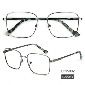 2021 Newest Square Frame Men Oversized Metal Optical Frames