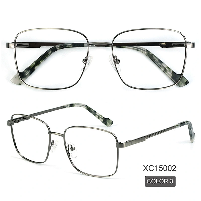 2021 Newest Square Frame Men Oversized Metal Optical Frames