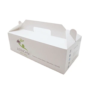 Simple style wedding cake box with handle