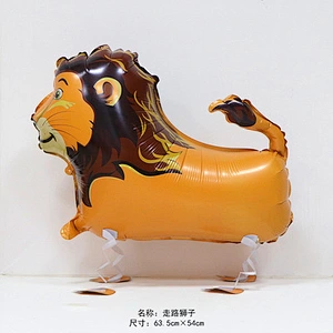 Walking Pet Animal HELIUM Balloons Cute Cat Dog Panda Dinosaur Tiger pet air Ballons birthday party decorations kids and adult