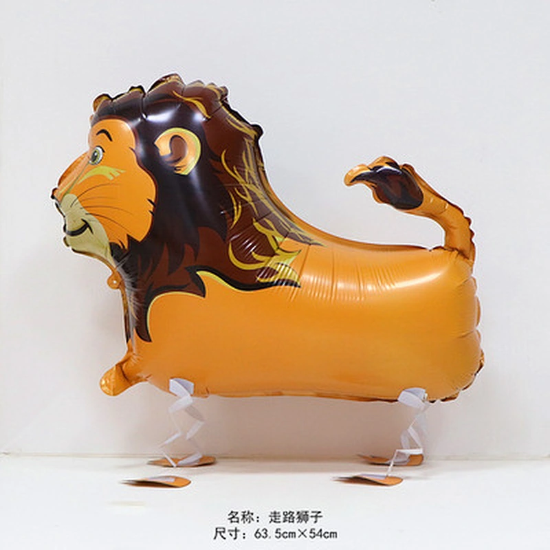 Walking Pet Animal HELIUM Balloons Cute Cat Dog Panda Dinosaur Tiger pet air Ballons birthday party decorations kids and adult