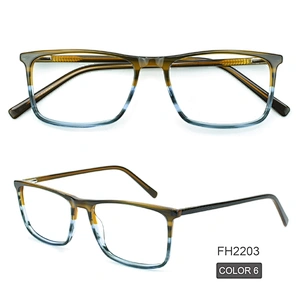 PH2203 ready to ship optical frames 6 colors square acetate eyewear factory wholesale eyewear